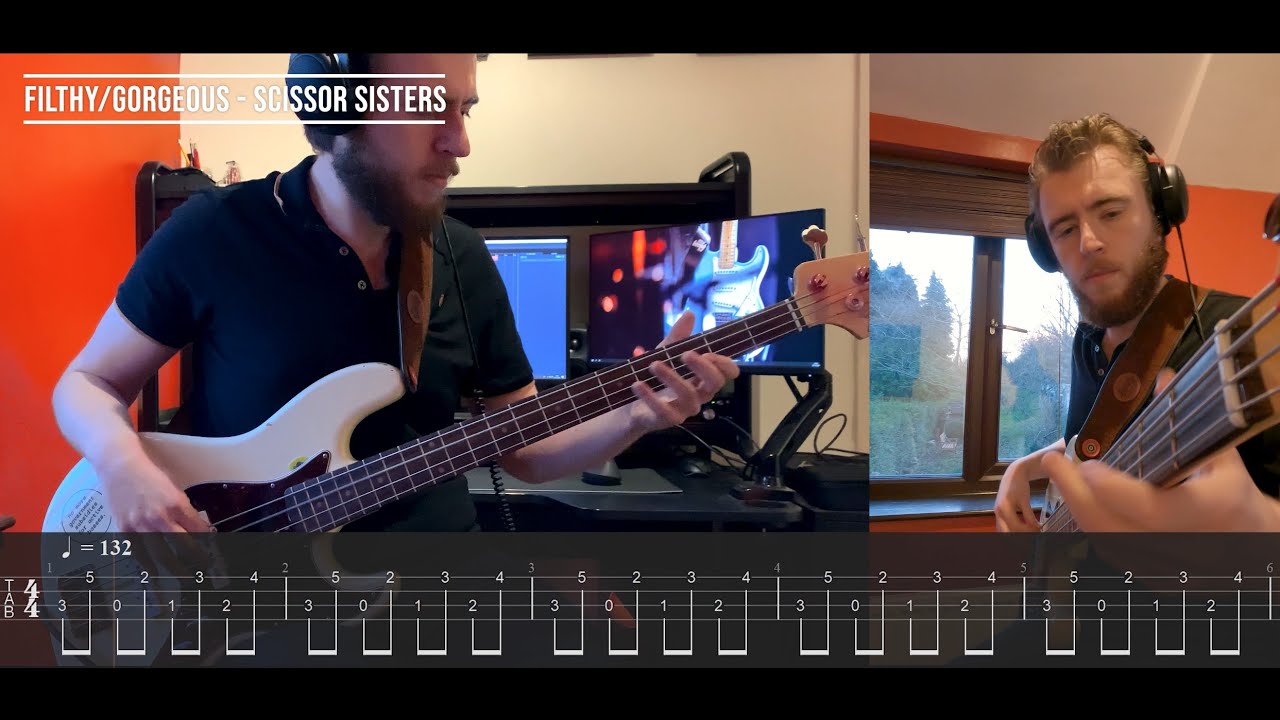 Filthy/Gorgeous - Scissor Sisters Bass Cover w/Tabs