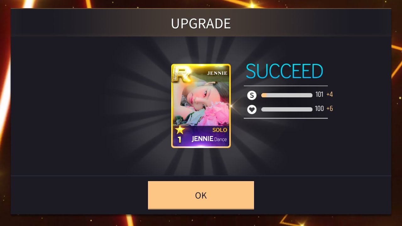 &bull;SUPERSTAR YG&bull; SOLO - JENNIE (HARD 3 Star) Try New Upgrade Cards
