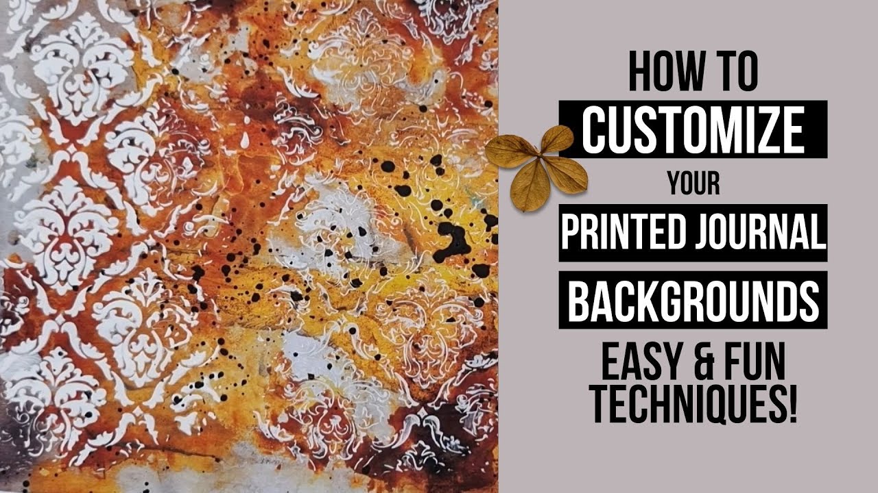 how to customize your printed journal backgrounds from a digital paper pack! easy & fun techniques!