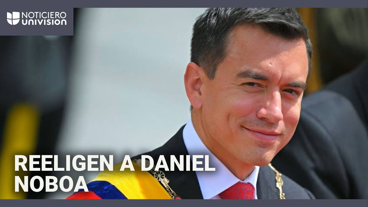 Daniel Noboa es reelecto en Ecuador: Luisa González, no reconoce su triunfo