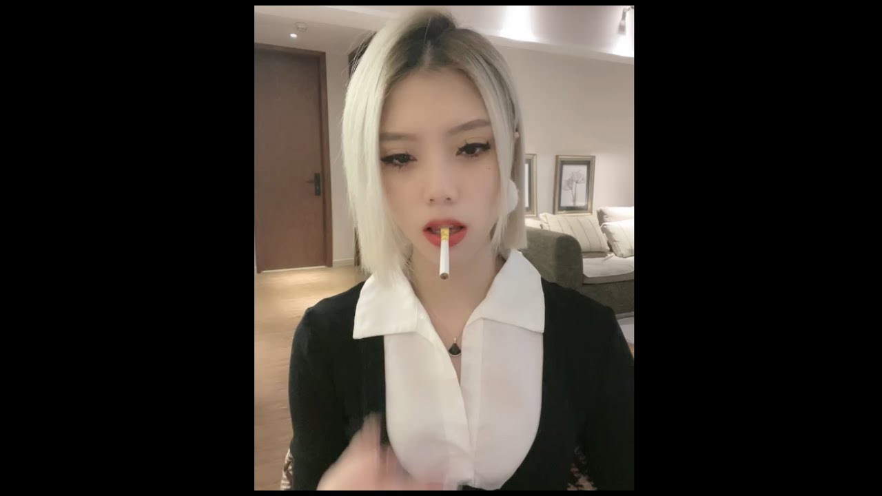 Super quiet and shy Chinese smoking girl Nuonuo. 479