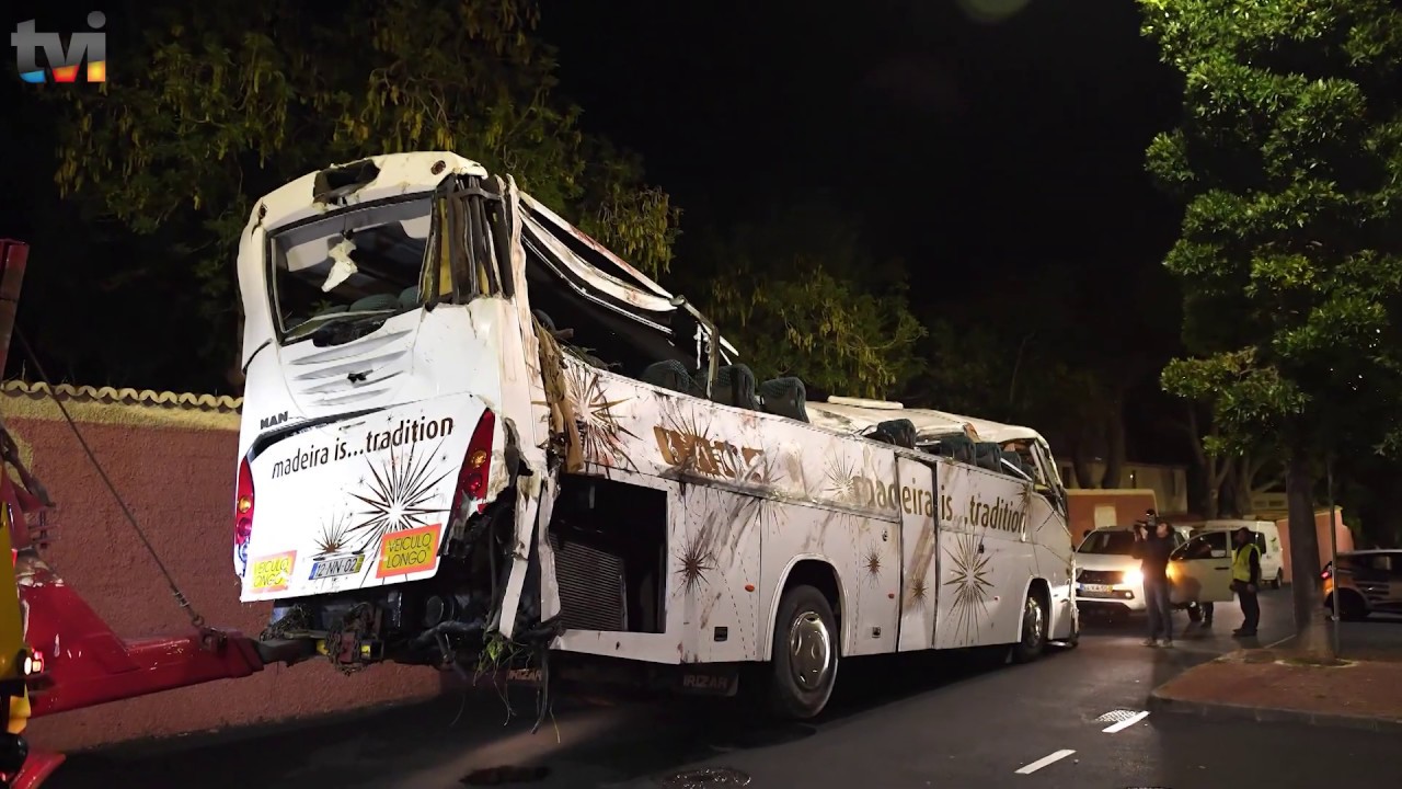 TVI MADEIRA - ACIDENTE DO AUTOCARRO NO CANIÇO CONDUTOR ARGUIDO