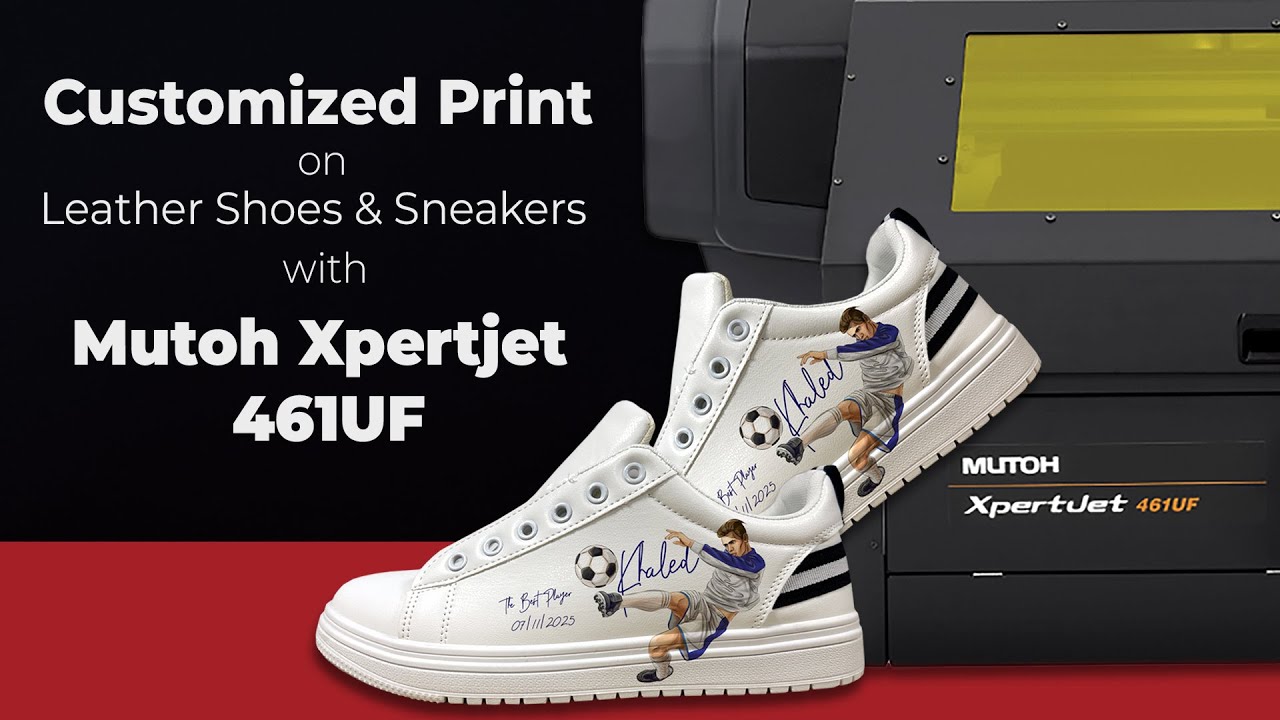 How to Print on Sneakers & Leather Shoes with UV Printer, In Store Customization?