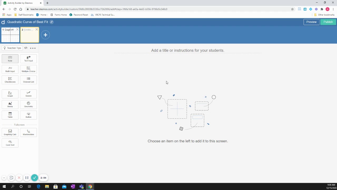 Создание графического приложения Desmos