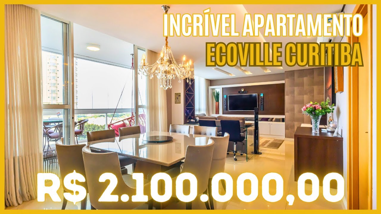 APARTAMENTO COMPLETO COM VISTA DEFINITIVA NO ECOVILLE EM CURITIBA