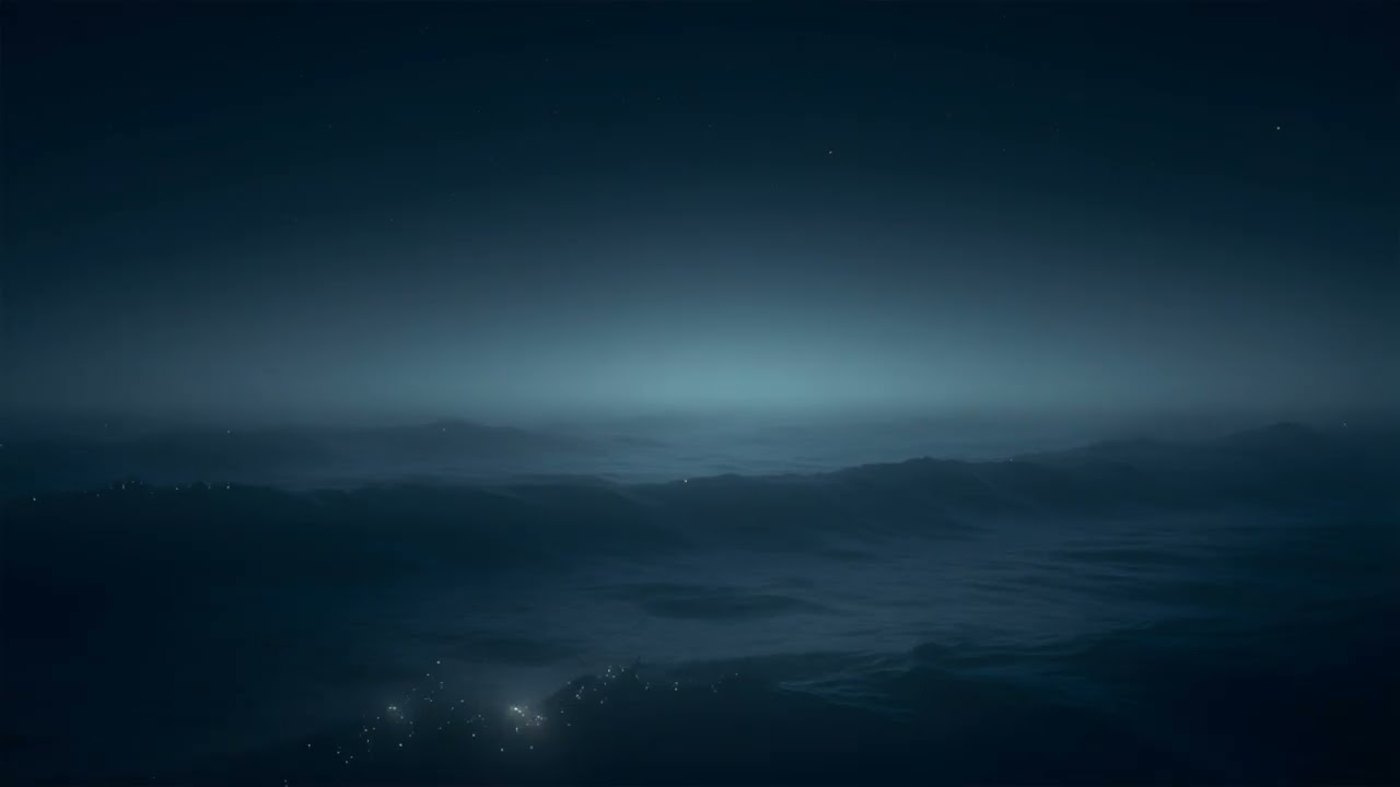 Midnight Ocean Waves and Piano Music for Sleep | White Noise, Deep Relaxation & Peaceful Rest