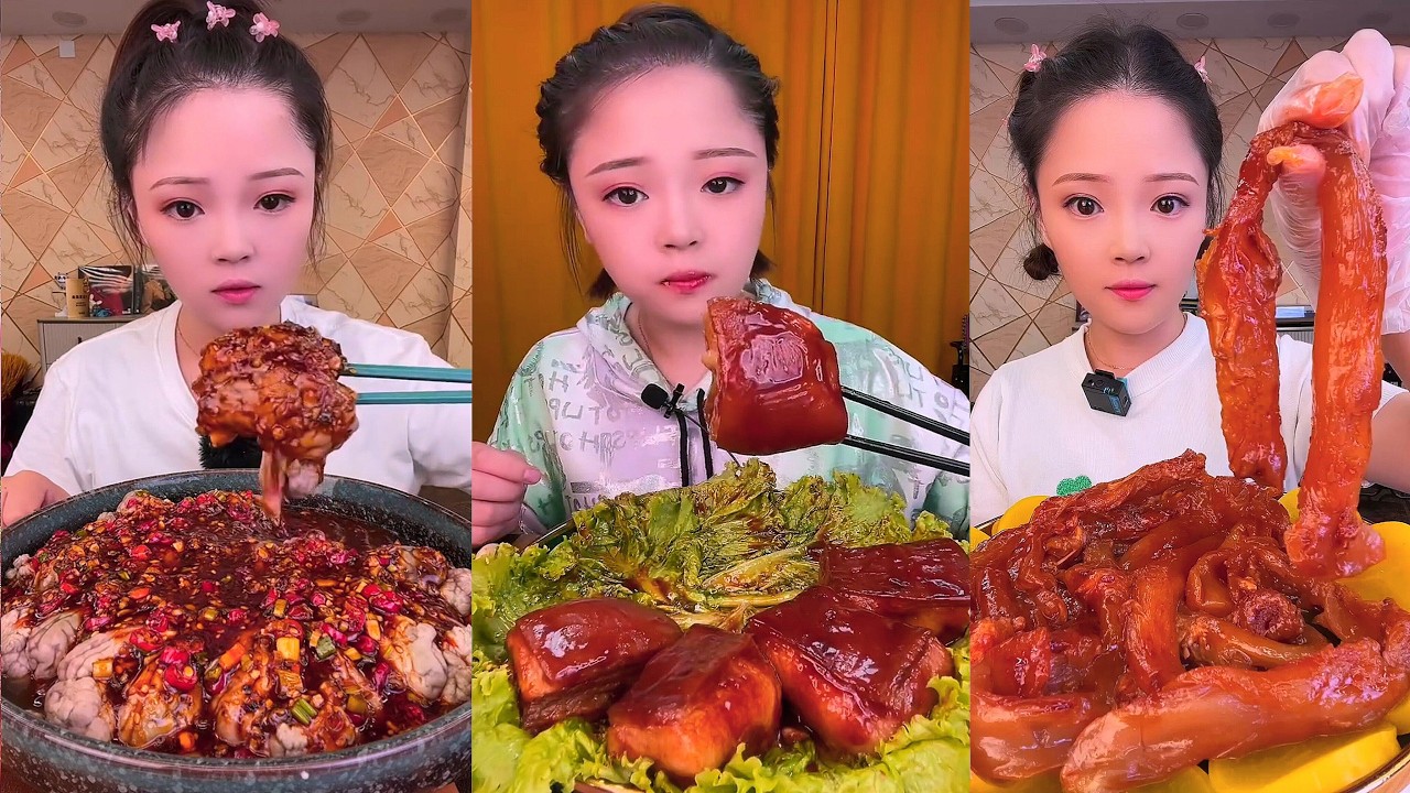 Real Mukbang :) spicy Pork Bellly Soothing Sounds While Enjoying Delicious 먹방 모음이 팅쇼 리얼 사운드 #1714