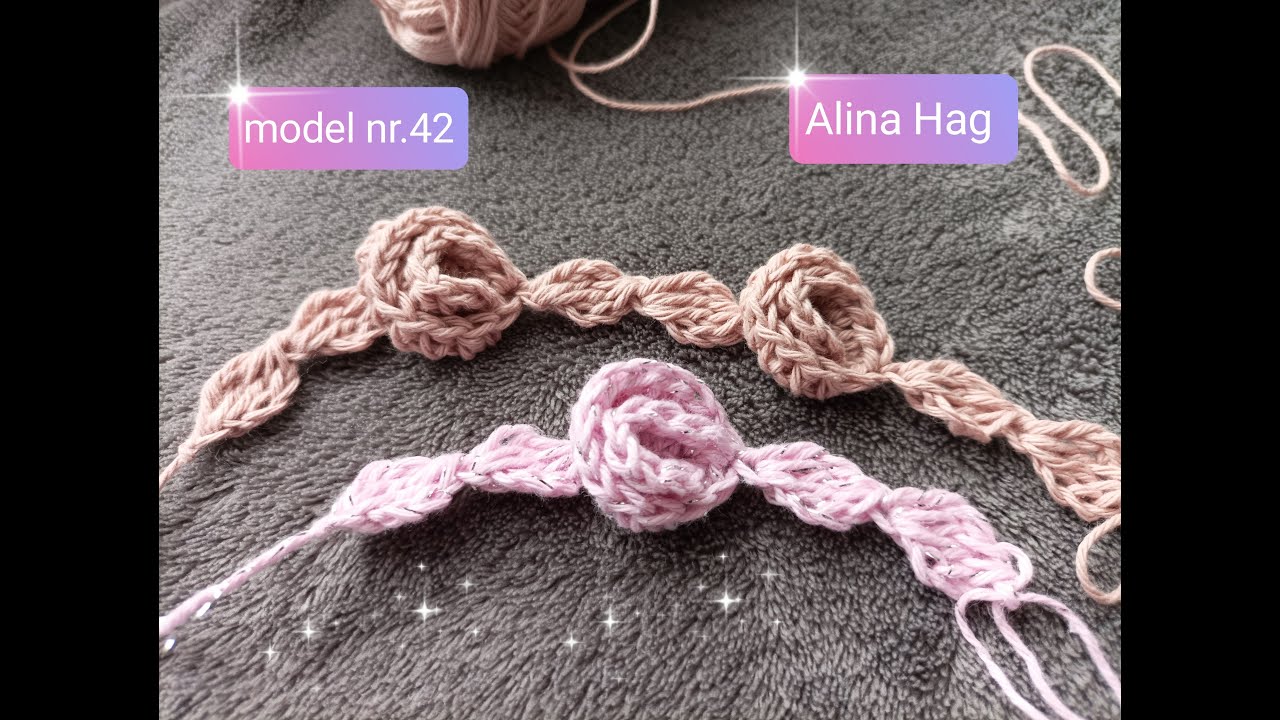 Lant din TRANDAFIRI...simplu, rapid si de efect! (model nr. 42)