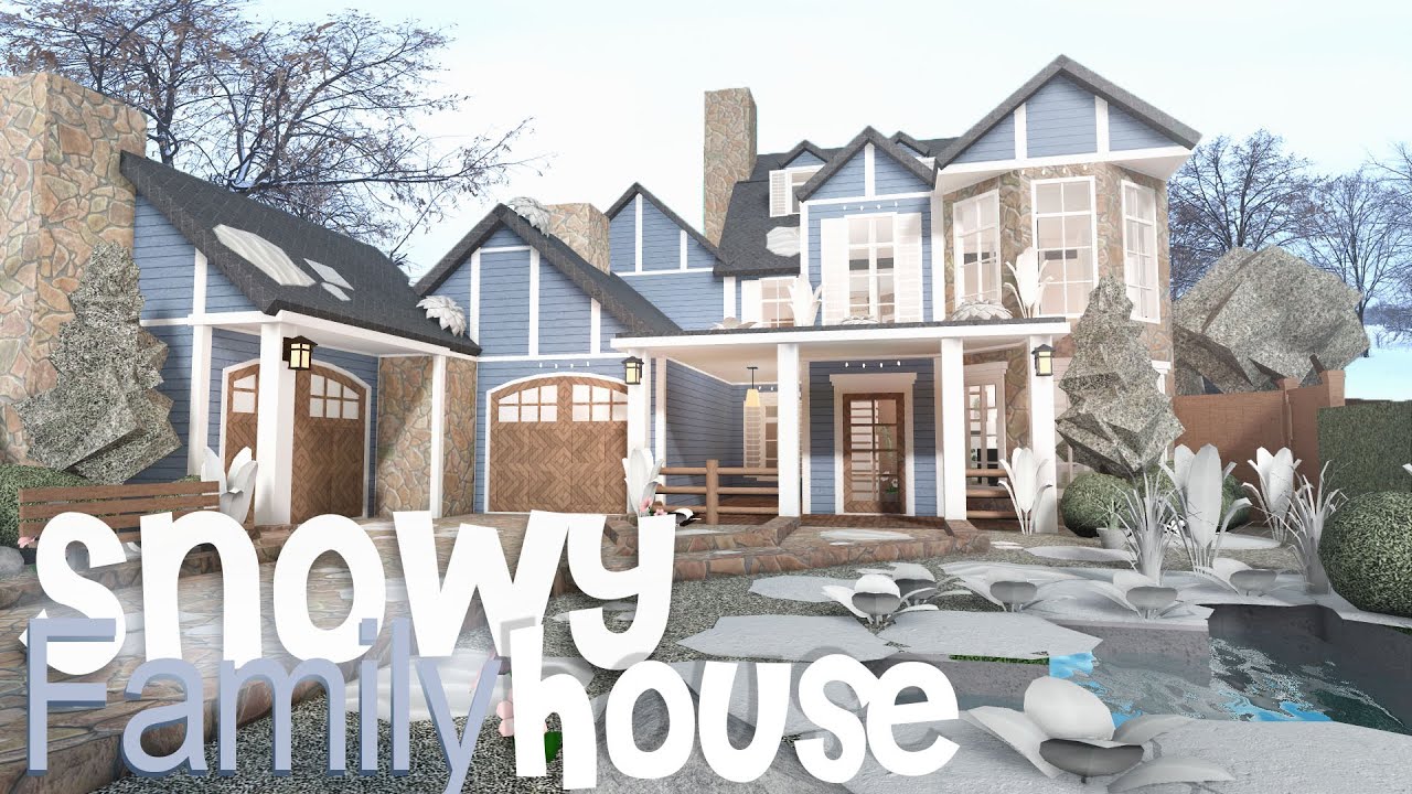 57,990$ Snowy Roleplay Family House | Welcome to Bloxburg | Cheap Build