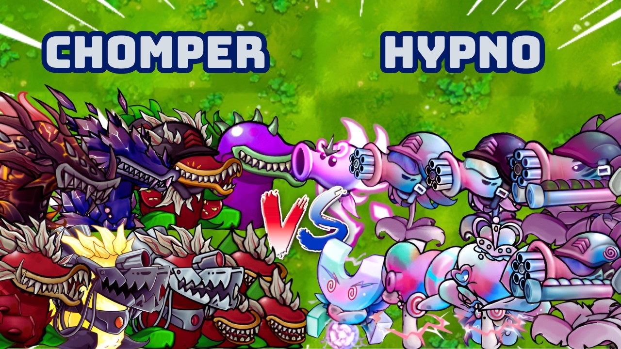 PvZ1 Fusion 3.4 Challenges!!!Team Chomper vs Team Hypno | Who Will Win???