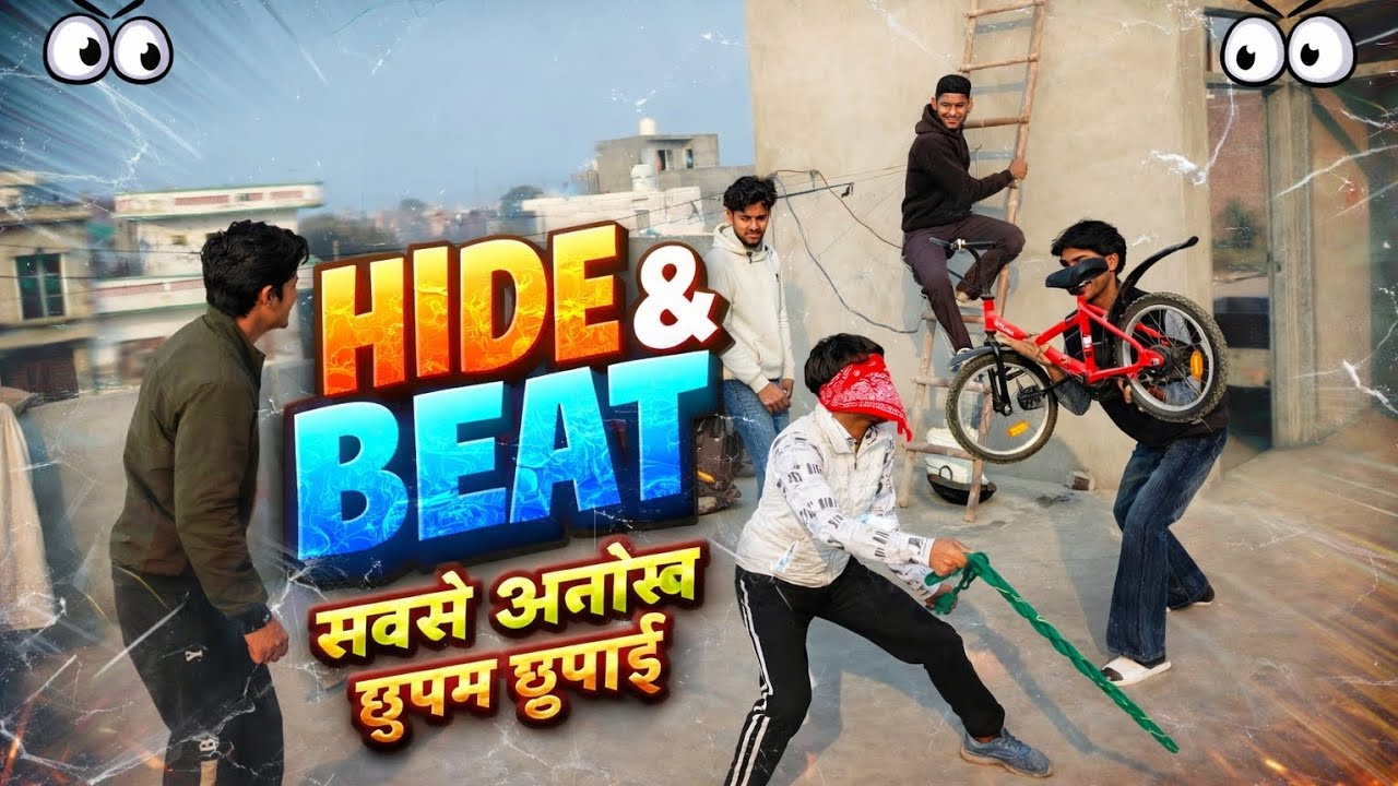 Hide and beat game l full enjoy funny video 🤣🤣🤣 #viral #explore #funny #hideandbeat #fyp 