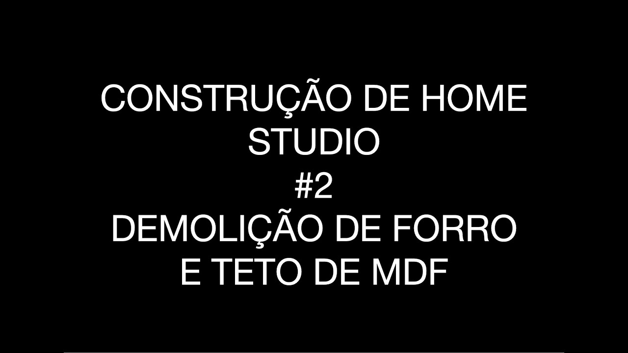 Construção do Estudio #2 - Teto de MDF ultra