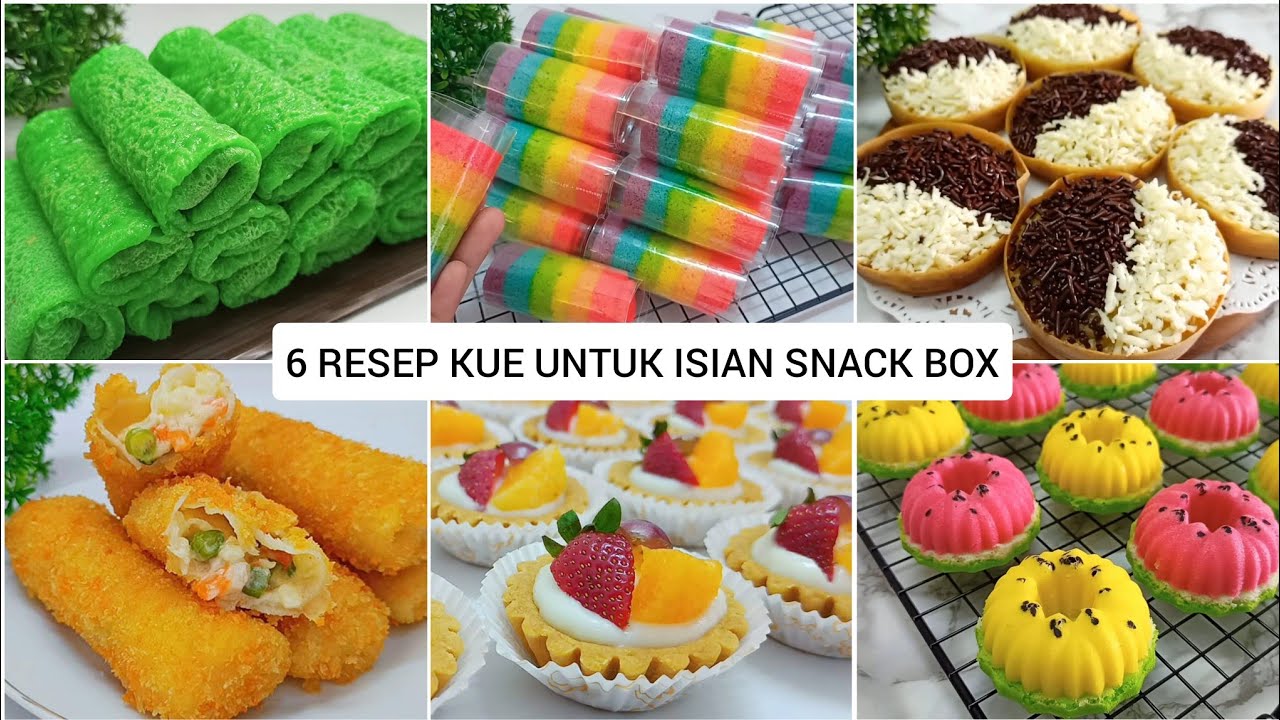 6 RESEP ANEKA KUE UNTUK ISIAN SNACK BOX