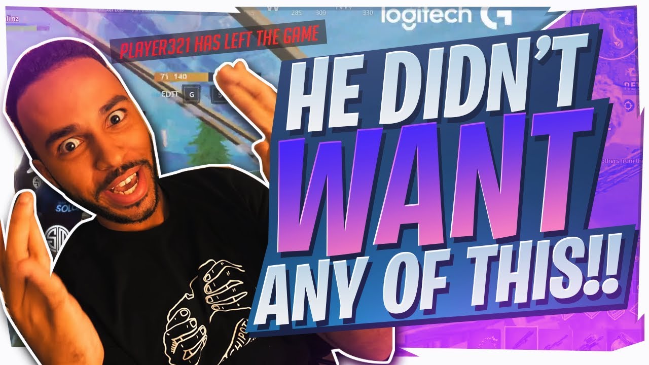 I MADE HIM LEAVE THE GAME! FUNNY SOLO WIN (Fortnite BR Full Game)