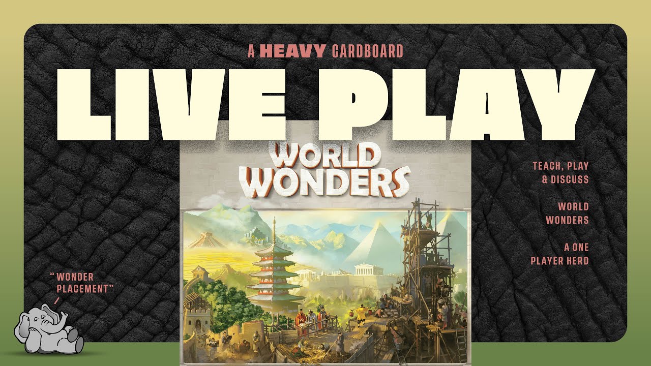 World Wonders - Solo Teaching, Play-through, & Discussion by Heavy Cardboard