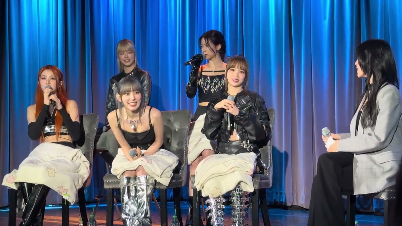 LE SSERAFIM (르세라핌) - GRAMMY MUSEUM FULL ENGLISH INTERVIEW FANCAM 4K