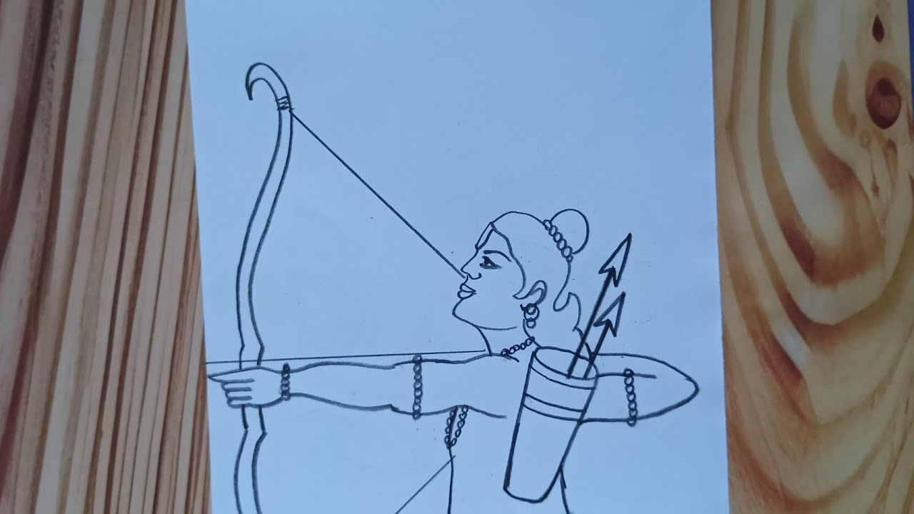 Shree Ram ji ki Drawing sketch | Ram Drawing | How To Draw Lord Ram ji drawing for beginners 