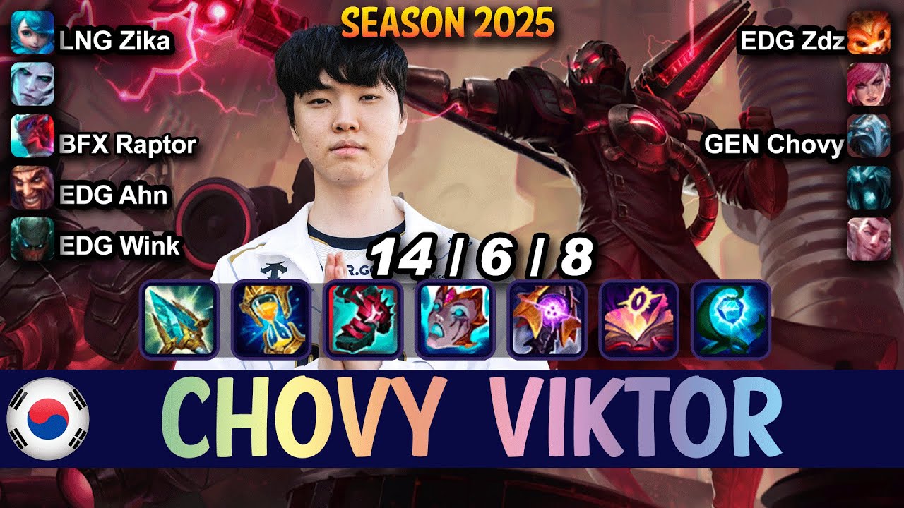 GEN Chovy VIKTOR vs YONE Mid - Patch 15.7 KR Ranked | lolrec