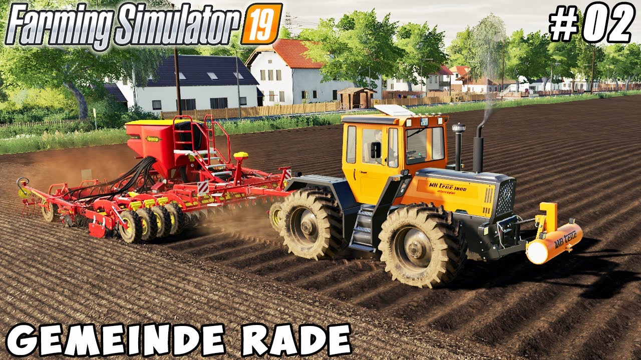 Plowing, harvesting wheat, sowing barley | Gemeinde Rade | Farming simulator 19 | Timelapse #02