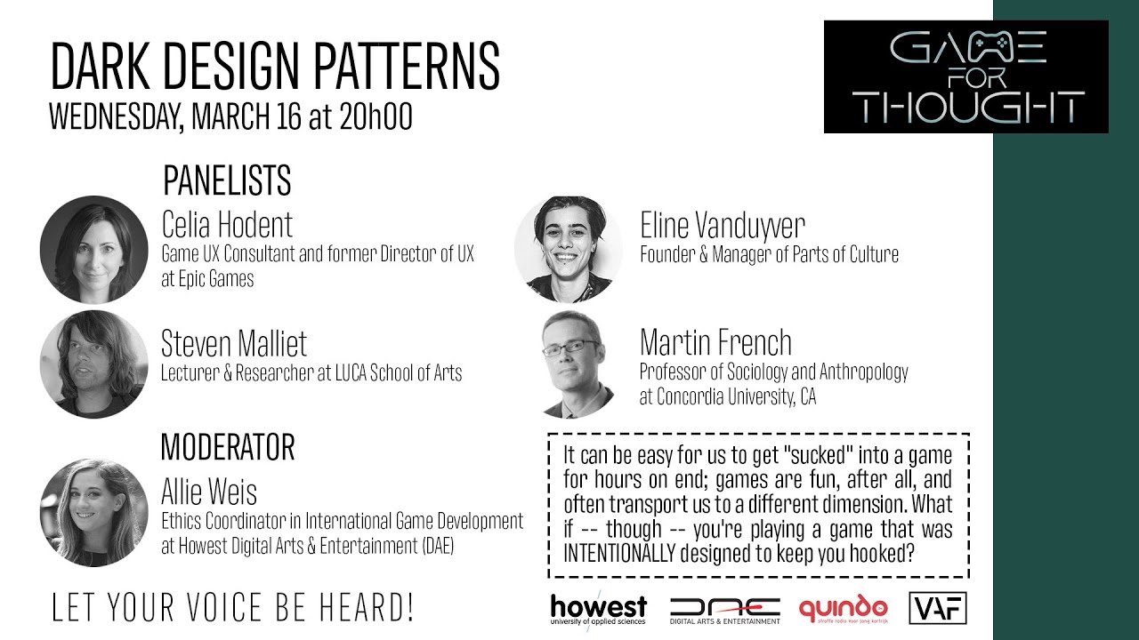 Game For Thought: 'Dark Design Patterns'