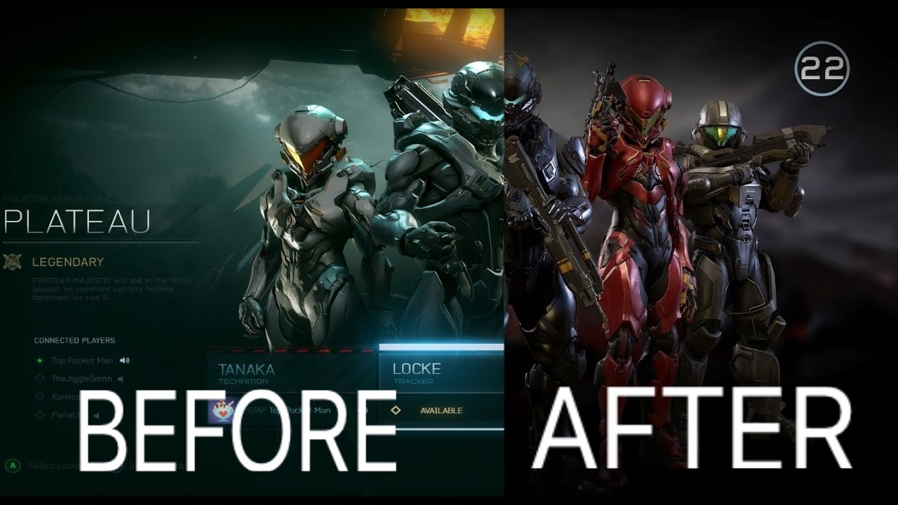 Halo 5 Early Vs Final UI