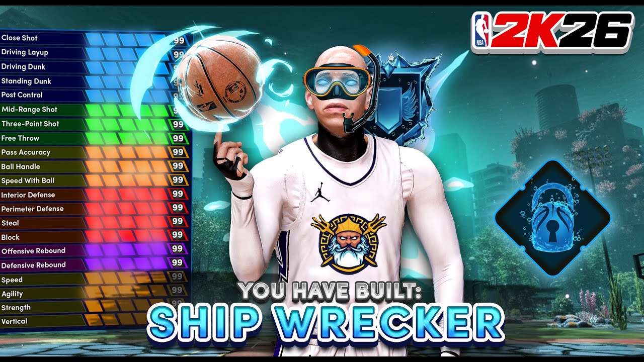 *NEW* 6'9 "SHIP WRECKER" POWER FORWARD/BACKEND BUILD IN NBA 2K26 - BEST POWER FORWARD BUILD 2K26