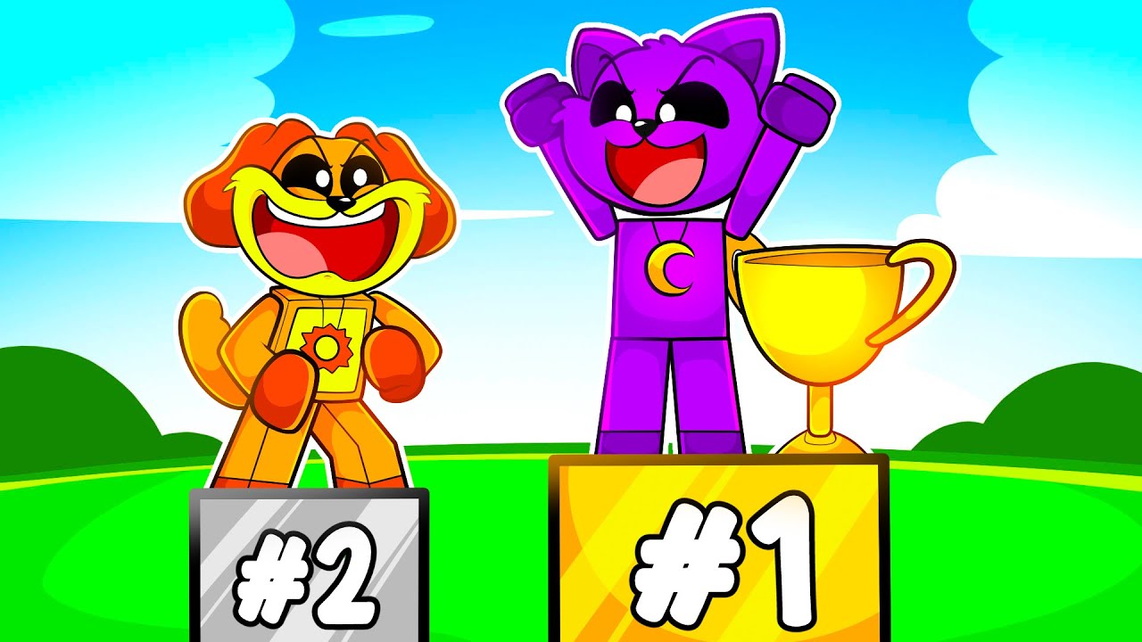 Catnap e Dogday nas OLIMPIADAS de MINIGAMES do Roblox