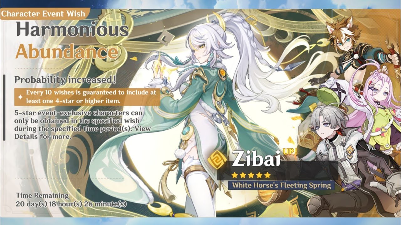 Pulling for Zibai & Her Weapon | Genshin Impact