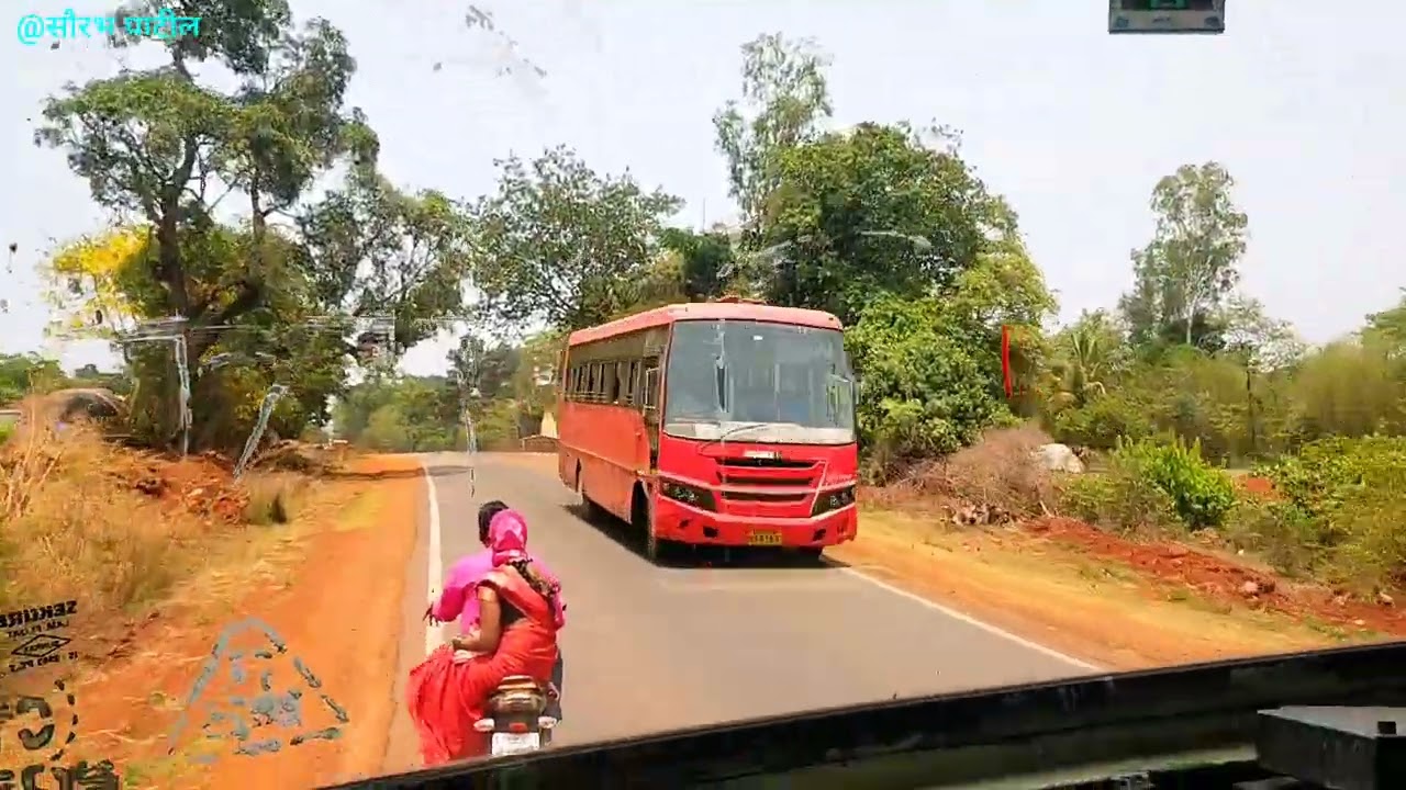 😍 चंदगड ते बेळगांव संपूर्ण प्रवास लालपरीने 😍 💖 #लालपरी 💖 💝#MSRTC 💝