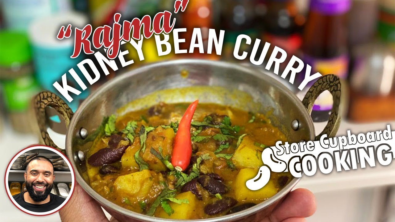 RAJMA - KIDNEY BEAN CURRY - simple, affordable recipe anyone can cook - store cupboard cooking