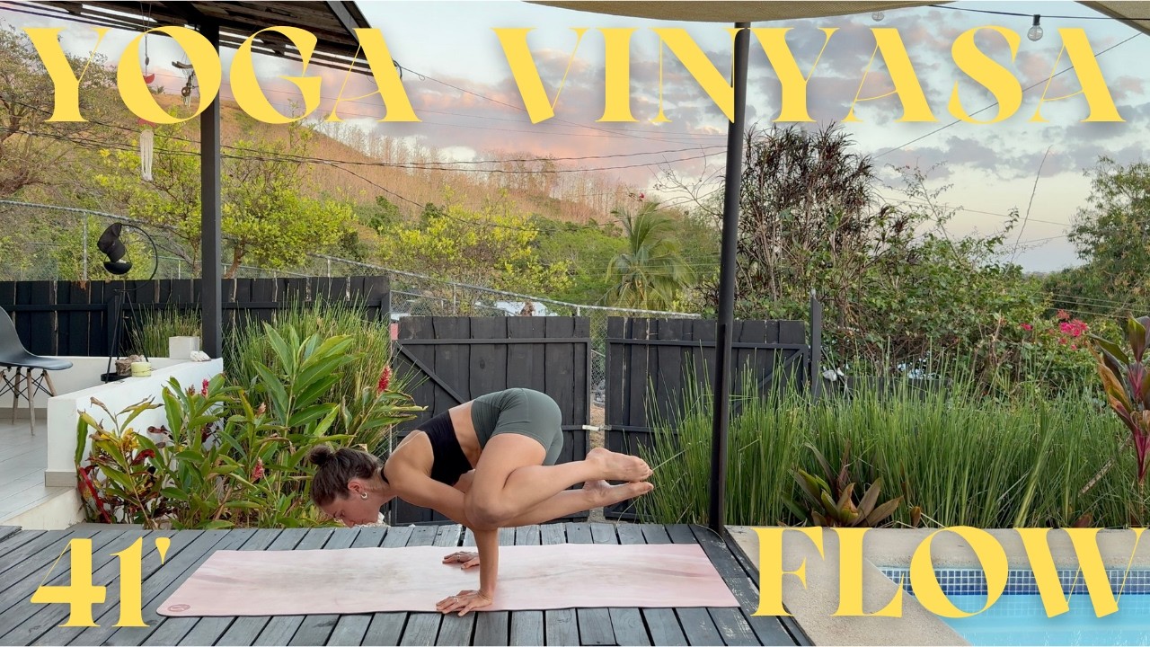 41' Yoga Vinyasa vers le corbeau en torsion 🐦‍⬛🔥