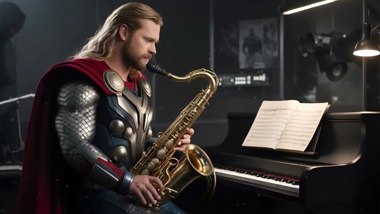 In 🎷Sax City Thunder God Thor🎼| for Meditation and Unwinding 🌿- Take 1⌚5