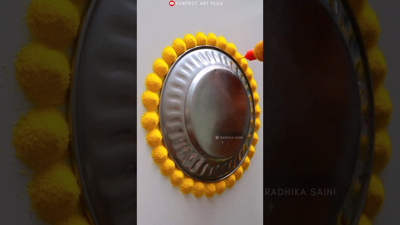 Красивый дизайн Rangoli для Навратри Дивали