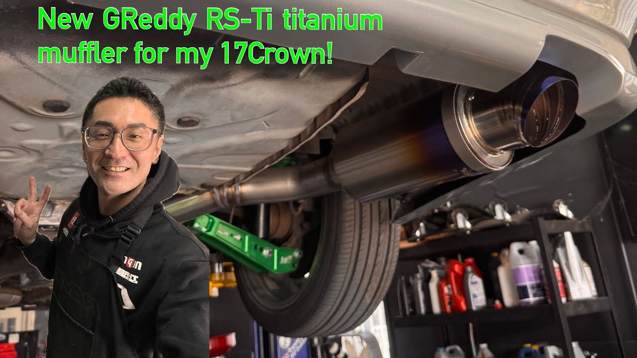 GReddy RS-Ti titanium muffler for my JZS171 Crown and sound clips!