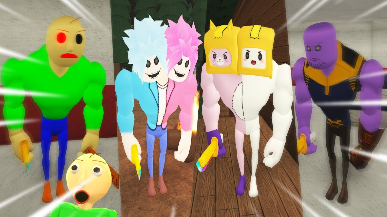 ROBLOX BAKON CH 10/CH 9 NEW JUMPSCARES: BALDI, THANOS, ZRAKE, and LankyBox