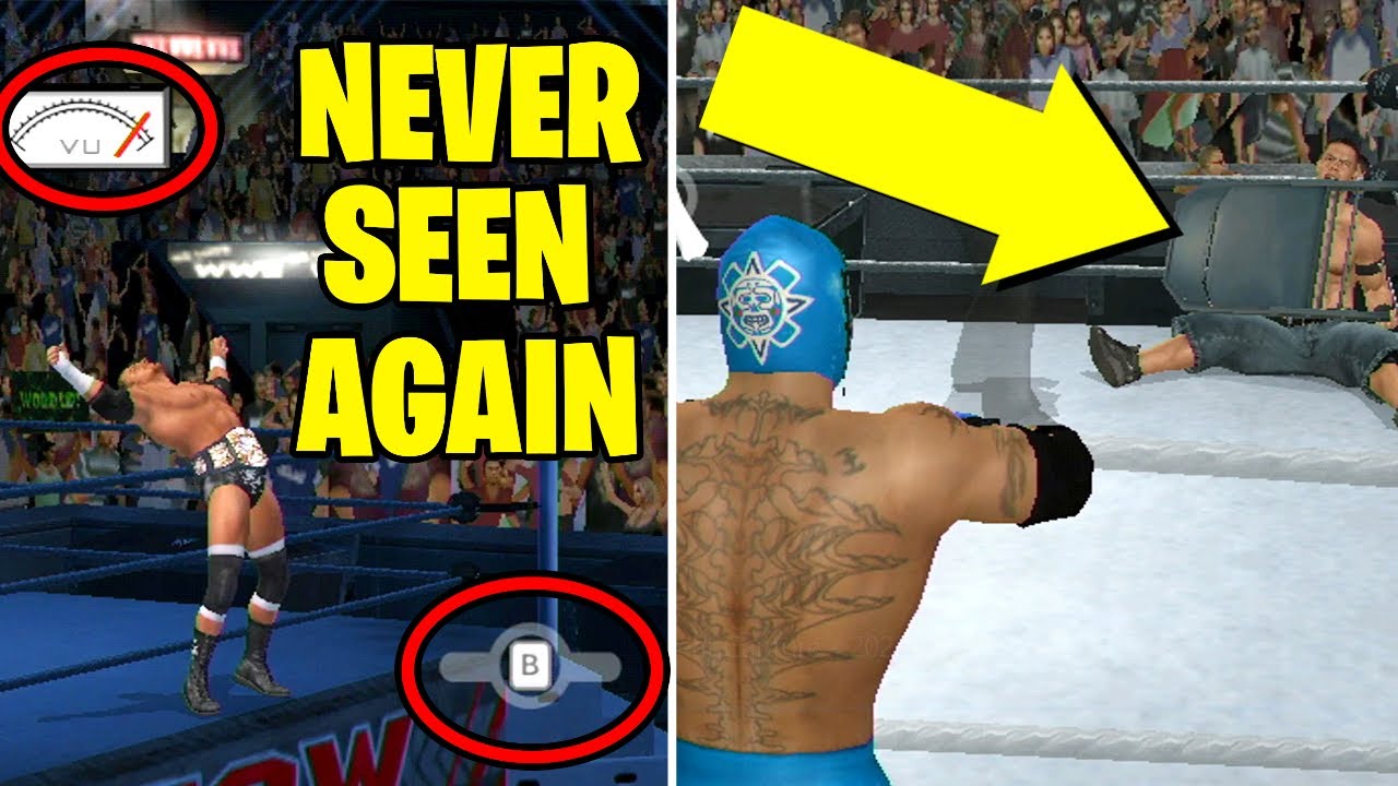 20 забытых эксклюзивных особенностей игр WWE для консолей