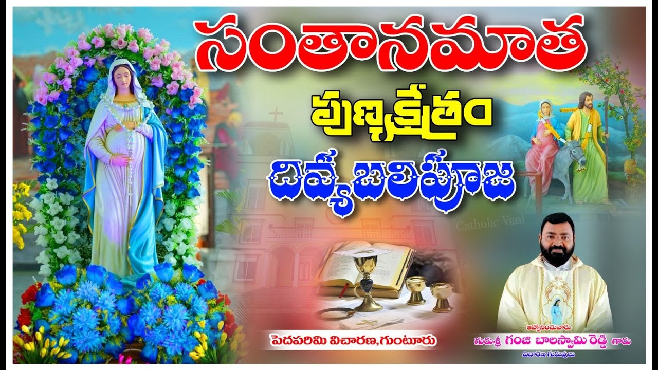 🔴LIVE: సంతానమాత పుణ్యక్షేత్రం పెదపరిమి, గుంటూరు | దివ్య బలిపూజ |రెవ.ఫాదర్ గంజి బాలస్వామి రెడ్డిగారు