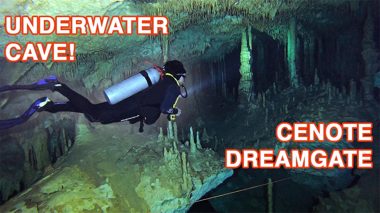 Stalagmite and Stalactites Galore! Mexico's Cenote Dreamgate | 35 min Underwater ASMR