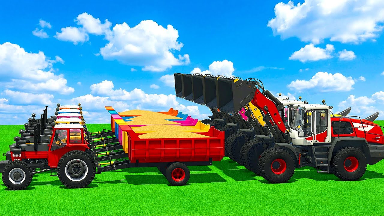 HARVEST, LOAD AND TRANSPORT WHEAT WITH VALMET TRACTORS - Farming Simulator 25 🚜🌾