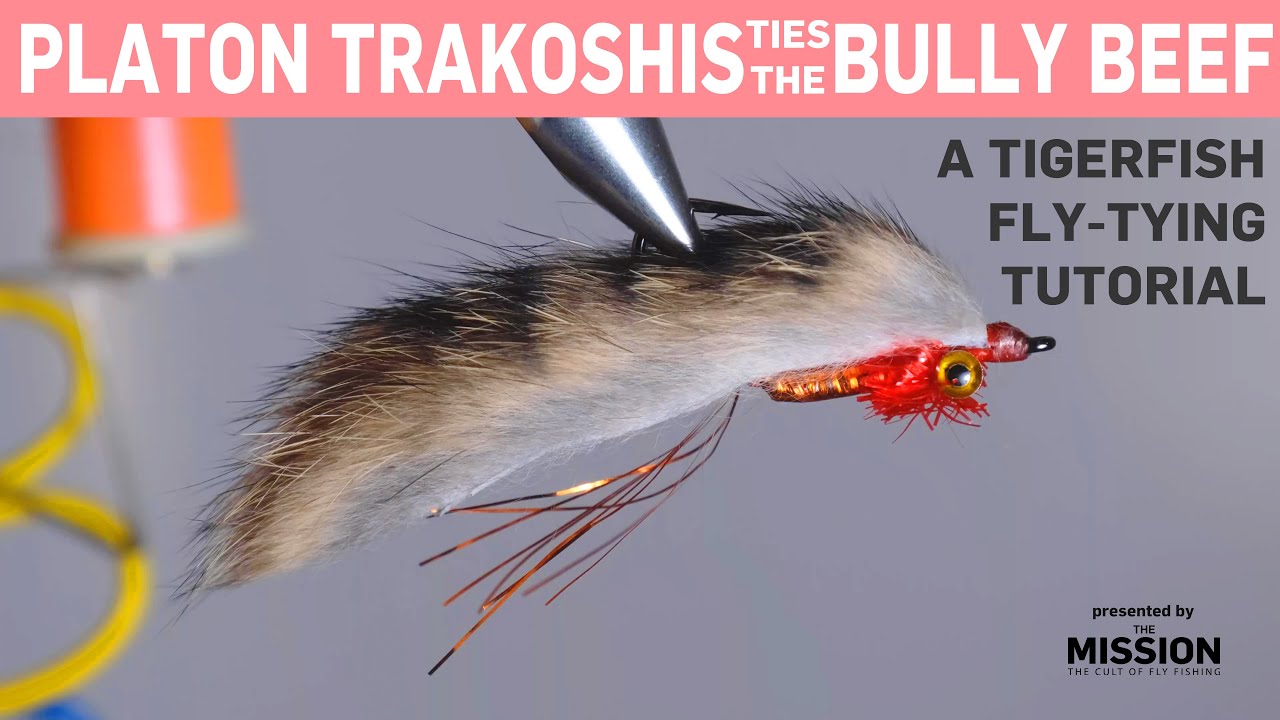 Fly for tigerfish | BULLY BEEF – Step-by-step fly tying by Platon Trakoshis