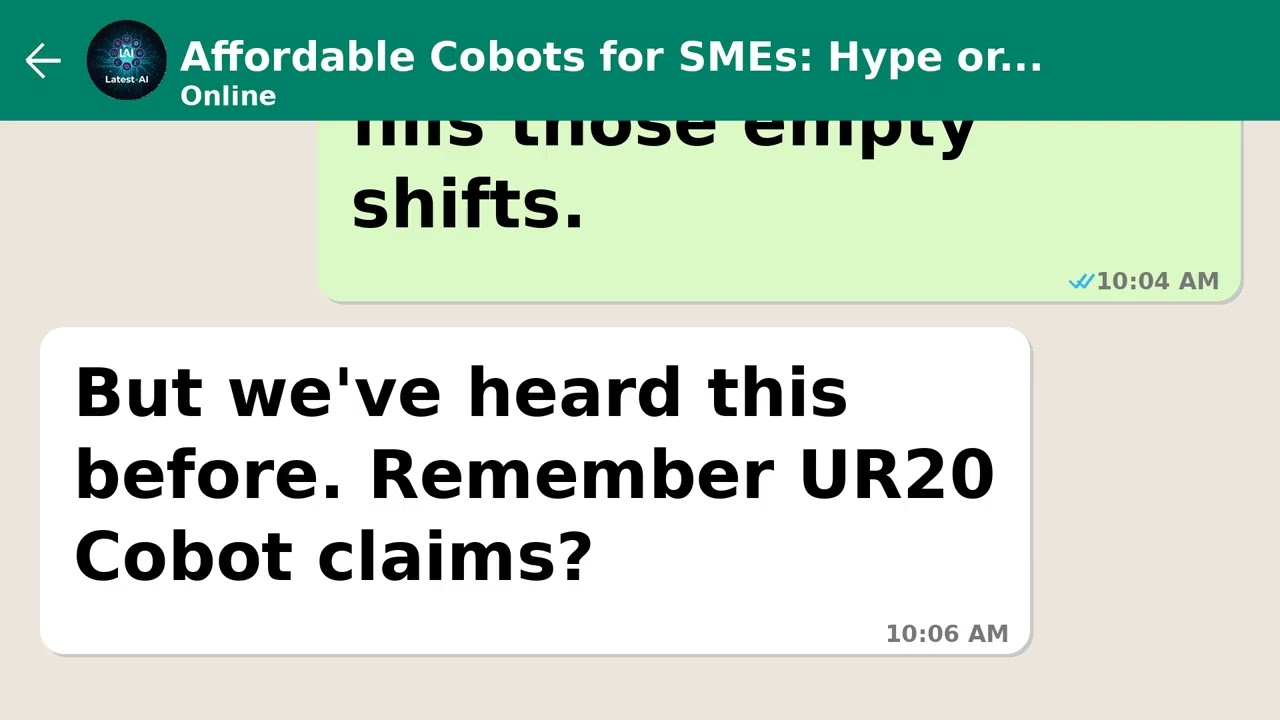 Affordable Cobots for SMEs: Hype or Help for Labor Shortages?