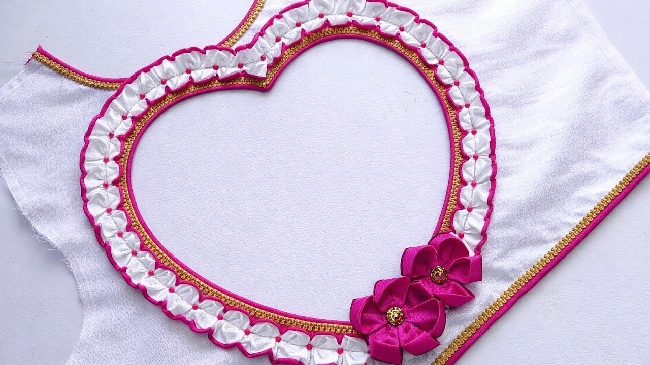 Dil (Heart) Blouse design|Beautiful new type blouse design|Blouse design new model|Blouse cutting 