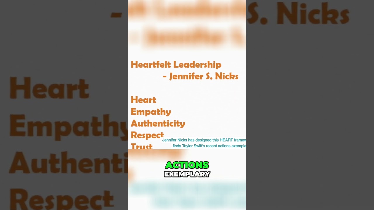 Transformative ❤️ Leadership Insights Inspired by Taylor Swift 🌟