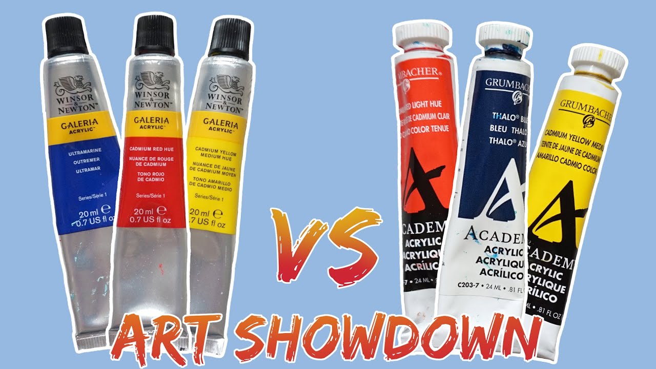 Winsor & Newton vs Grumbacher  | Student Acrylic Paint Review
