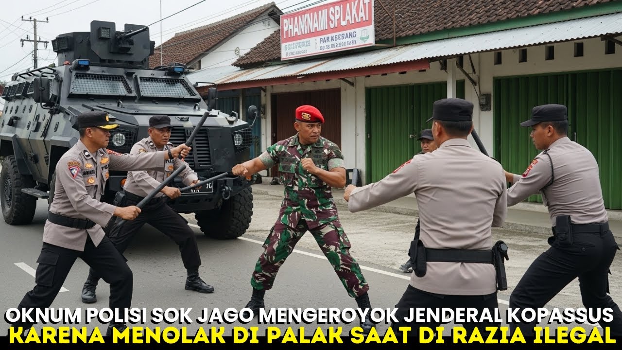 VIRAL ‼️OKNUM POLISI AROGAN MENGEROYOK JENDERAL KOPASSUS KARENA MELAWAN SAAT DI PALAK‼️