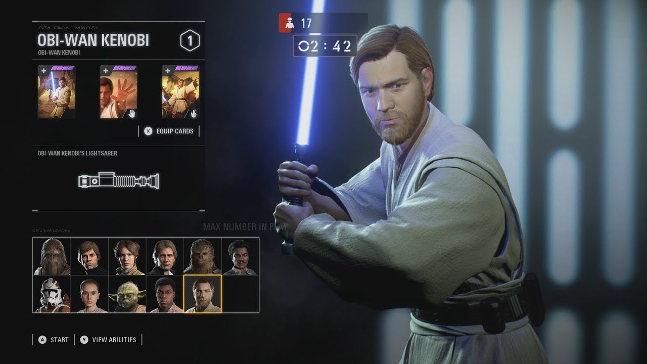 Star Wars Battlefront 2 - Obi-Wan Kenobi Gameplay & Powers [1080p 60FPS HD]