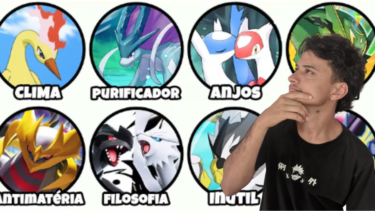 Função de cada lendário em Pokémon - React  Danuki
