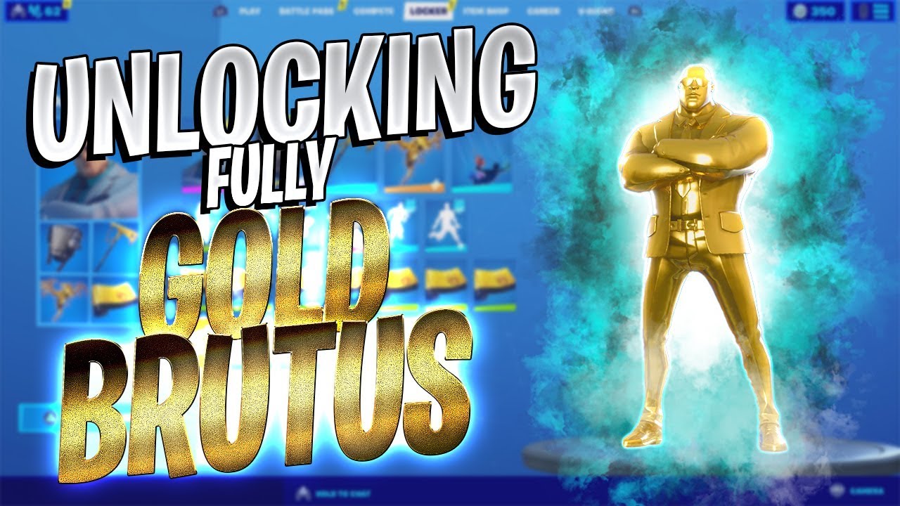 UNLOCKING FULLY GOLD BRUTUS (What Level Do You Get The FULLY Gold Brutus Style?)