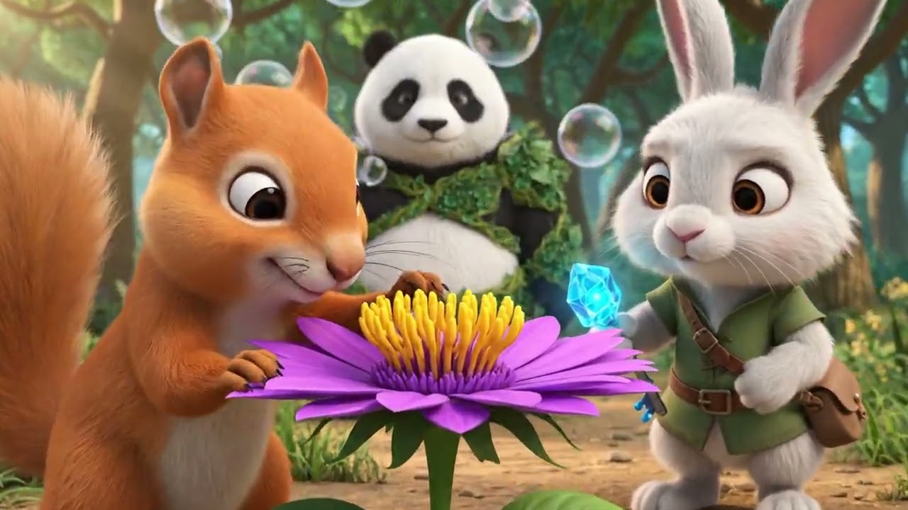 White Rabbit and Brown Squirrel 58