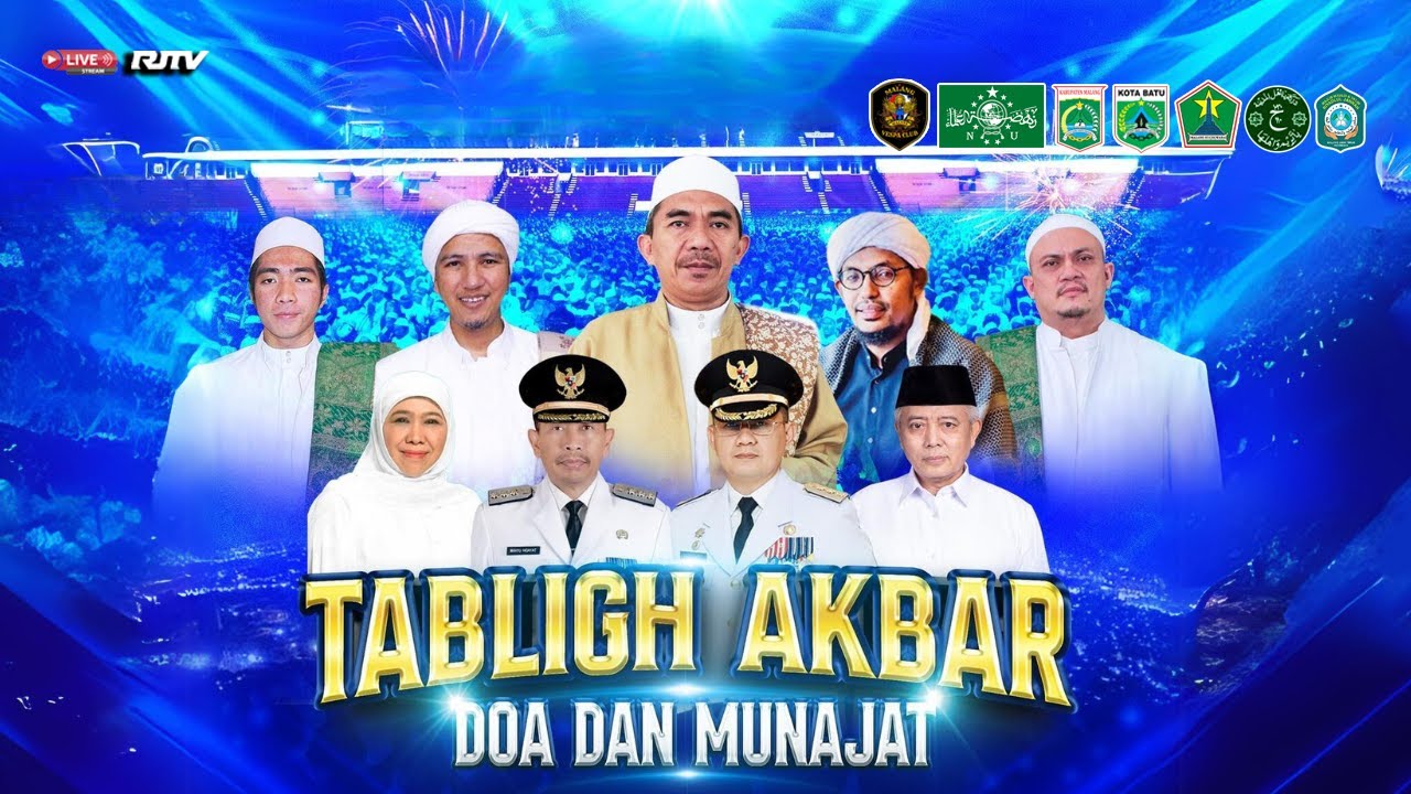 Tabligh Akbar Doa dan Munajat bersama Habib Novel & Syeikh Fikri @ Stadion Gajayana